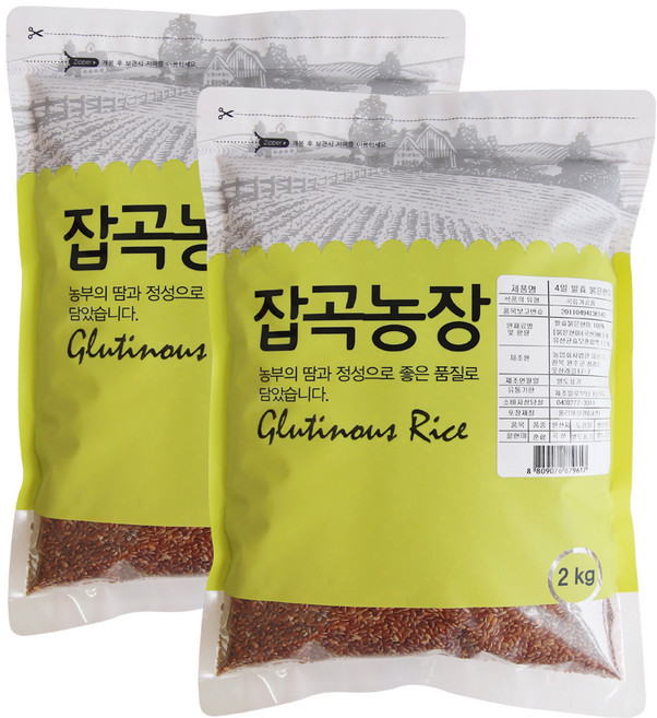 청그루 4일 발효 붉은현미, 2kg, 2개