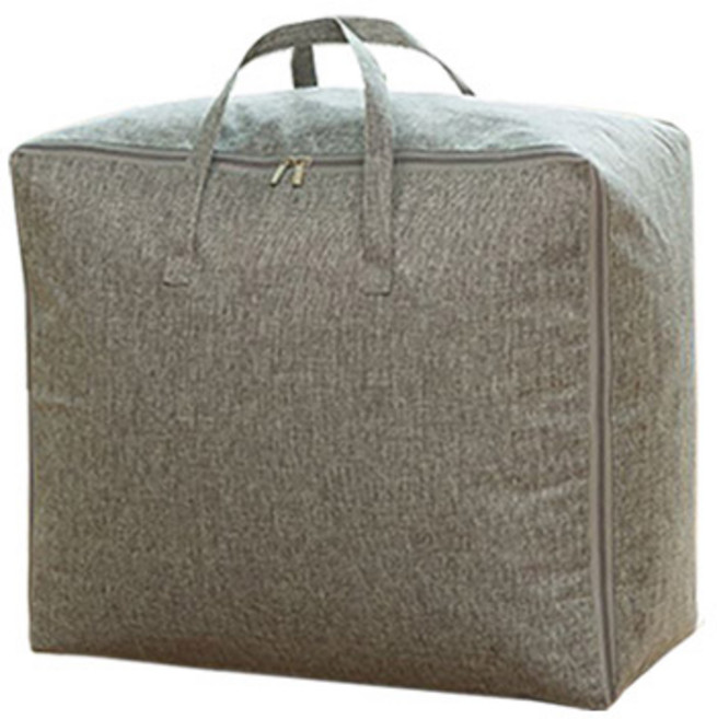 패브릭 이불 정리가방 중형 50 x 40 x 22 cm, 무지그레이, 1개