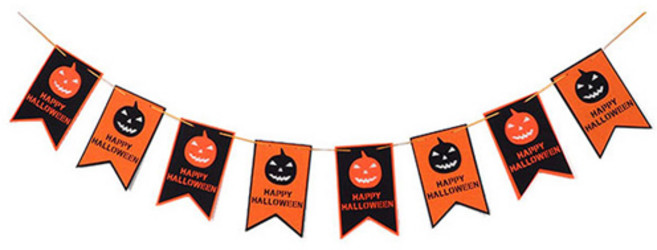 파티팡 할로윈 이중펠트가랜드 호박, 혼합 색상