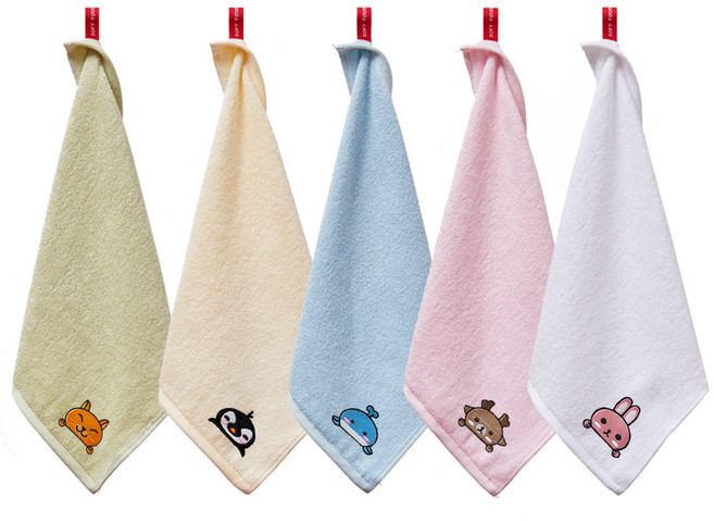 소프트터치 뱀부얀 캐릭터 고리수건, 캐릭터혼합, 5개