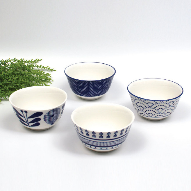 하루노하나 공기 4p세트, 혼합색상, 1세트