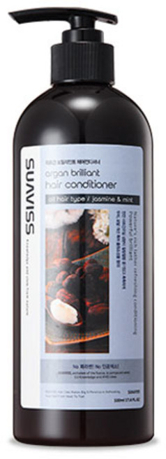 수아비스 아르간 브릴리언트 헤어 컨디셔너, 500ml, 1개
