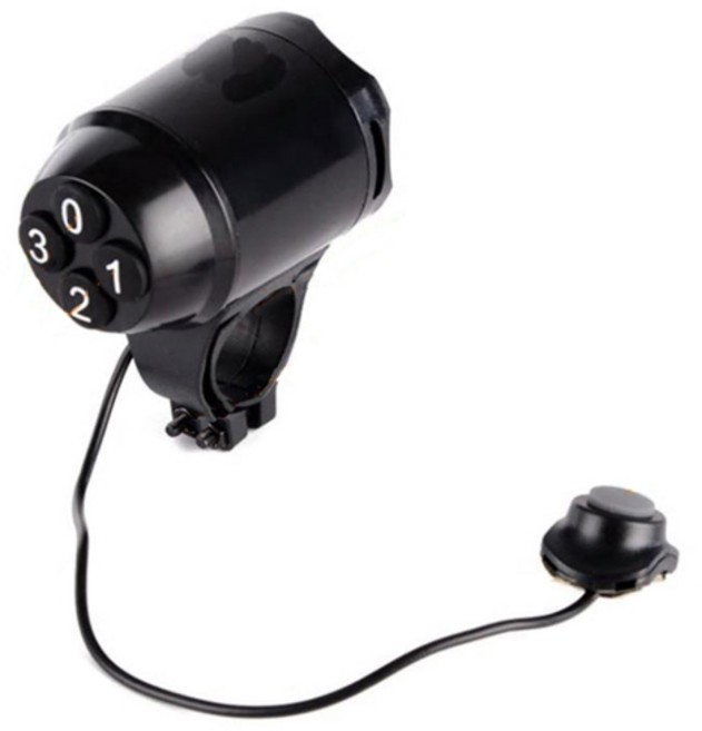 비씨팜스 자전거경보기 + 전자벨, 혼합 색상, 1세트