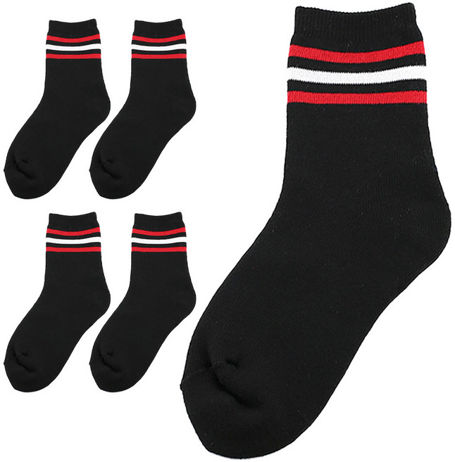 이지레그 여성용 라인기모 방한 양말 5켤레