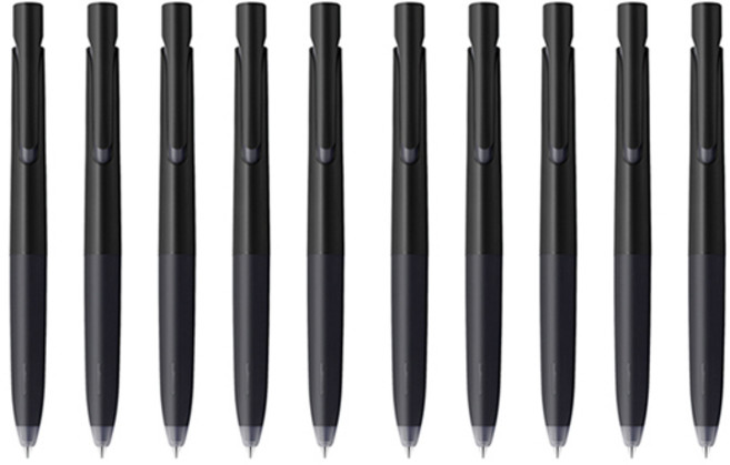 제브라 블렌 젤잉크팬 0.5mm, 블랙바디 + 블랙잉크, 10개