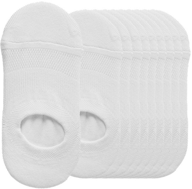 플러스코튼 여성용 쿠션 스포츠 페이크삭스 10p