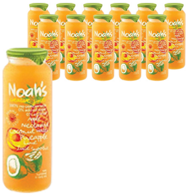 Noah's creative juices 椰子鳳梨果汁, 12個, 260ml