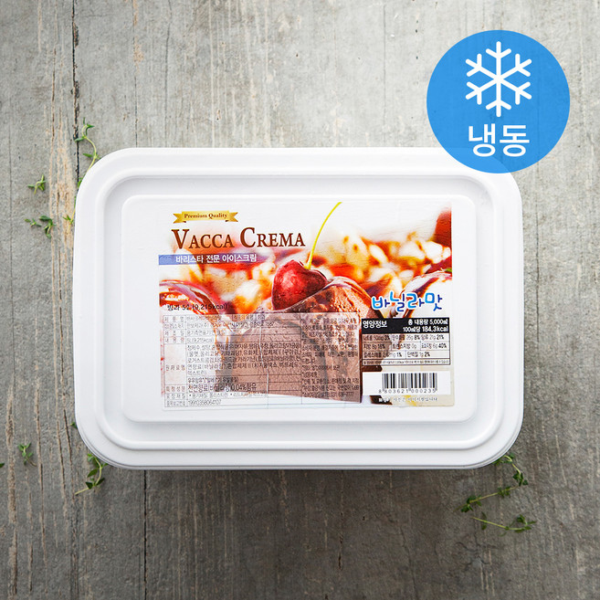 바사크레마 바닐라맛 빙과 (냉동), 5L, 1개입, 1개