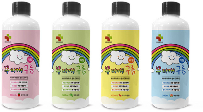 아가드 무지개 구름 입욕제 리필 179g 4종세트, 1세트