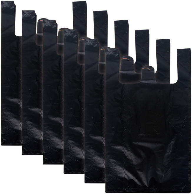 크린아이 검정 손잡이 비닐봉투 3호, 12L, 600개