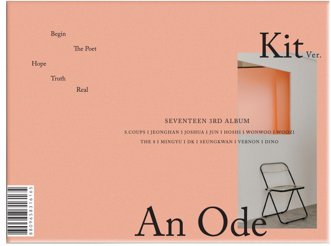 SEVENTEEN 正規三輯 AN ODE 智能卡專輯, 1KIT