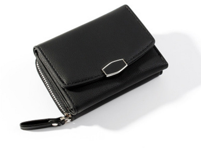 타오믹믹 올나인 미니멀 패턴 지퍼 단지갑