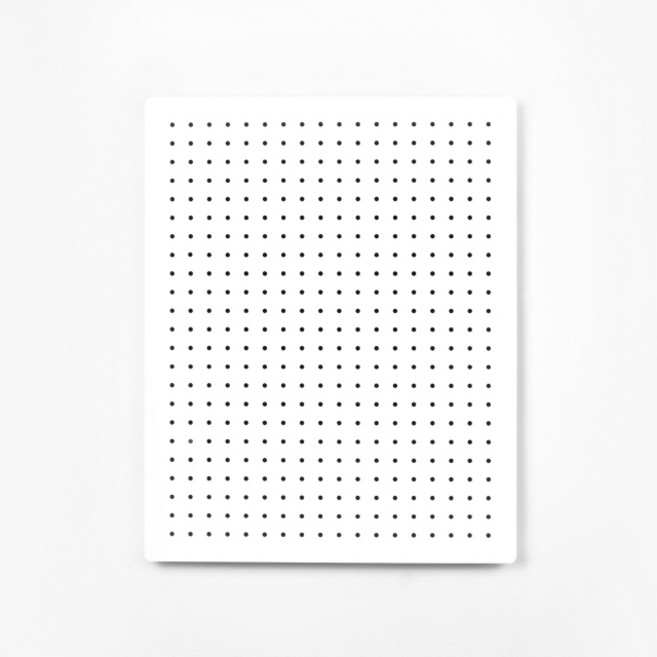 타공판닷컴 인테리어 모던 타공판 400 x 500 mm, 1개, 화이트