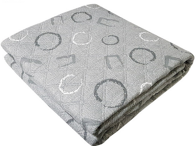 한일생명과학 면혼방 EMF 전기요, 그레이동그라미, 싱글 (100 x 180 cm)