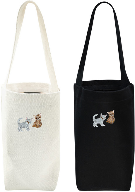 옥스타 텀블러백 에코백 미니가방 고양이 베이직 2p세트