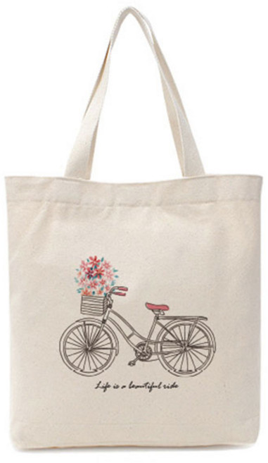 옥스타 플라워자전거 에코백 베이직타입