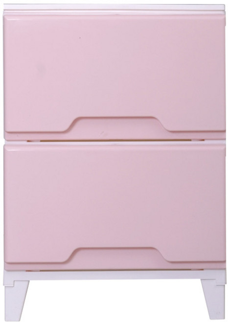 보노하우스 모던 데코스 서랍장, 핑크, 2단