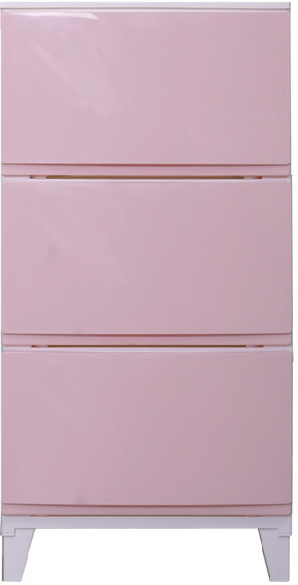 보노하우스 모던 에센셜 서랍장 3단, 핑크, 3개