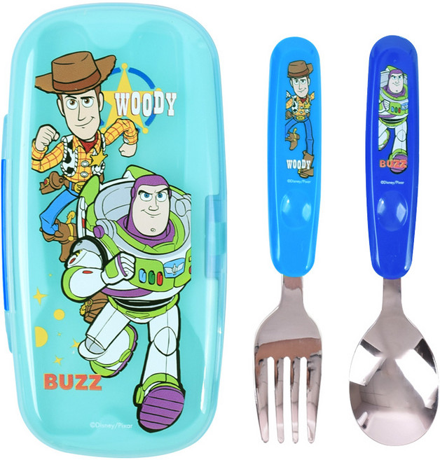 릴팡 토이스토리 스푼포크 케이스세트, 혼합 색상, 1세트