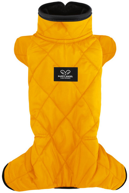 퍼피엔젤 남녀공용 MAC CALCARY 오버롤 패딩 355 반려견용 올인원 의류, OR, 1개