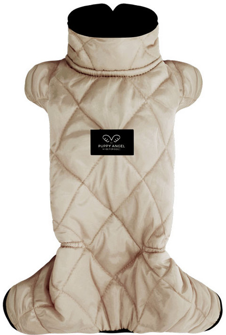 퍼피엔젤 남녀공용 MAC CALCARY 오버롤 패딩 89 반려견용 올인원 의류, BG, 1개