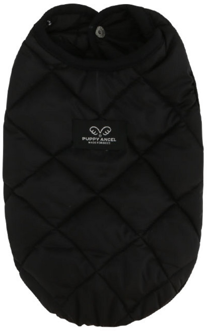 퍼피엔젤 MAC CALCARY 애견 패딩 조끼, BK, 1개