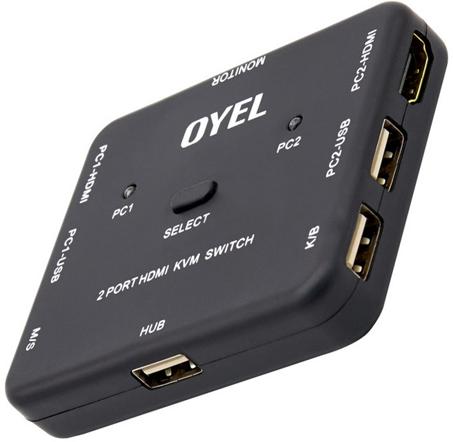 Coms 4K HDMI 2對1 KVM 切換器, BT557, 1個