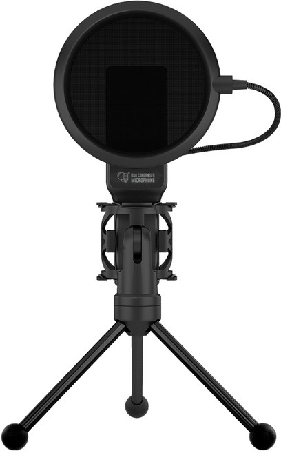 코비 유선 방송용 듀얼 콘덴서 스탠드 마이크, CMB77, 혼합색상