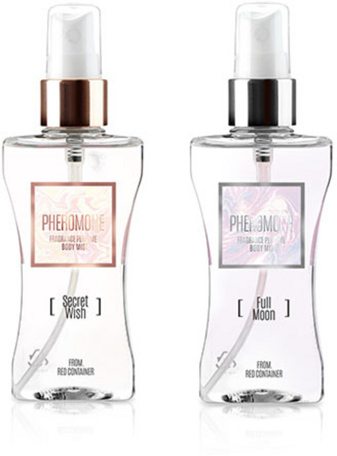 레드컨테이너 페로몬향 퍼품 바디 미스트 시크릿위시 80ml + 풀문 80ml 세트, 1세트