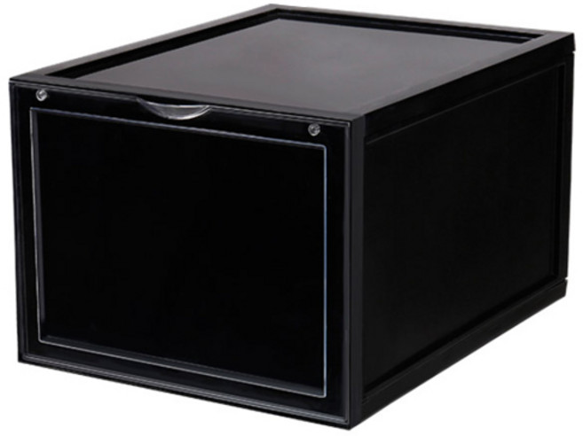 홈스웰 슈마니아 하이탑 프리미엄 신발정리함 프런트 블랙, 1개