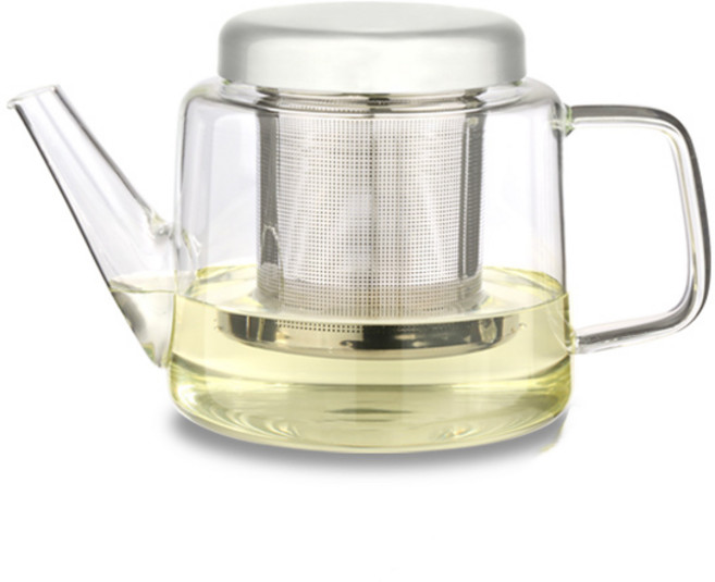 코맥 스텐필터 유리 티포트 T12, 혼합 색상, 600ml, 1개