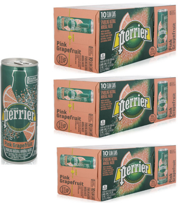 페리에 핑크자몽 탄산음료, 30개, 250ml