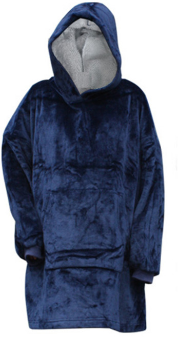 데이브렉 캠프용 후드담요, 불루칼라, 1개