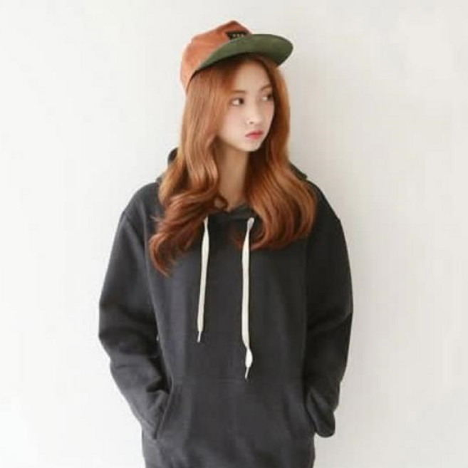 온더리버 여성용 무지 기모 후드