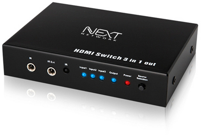 넥스트유 3대1 HDMI 선택기 스위치, NEXT-0301SW4K, 1개