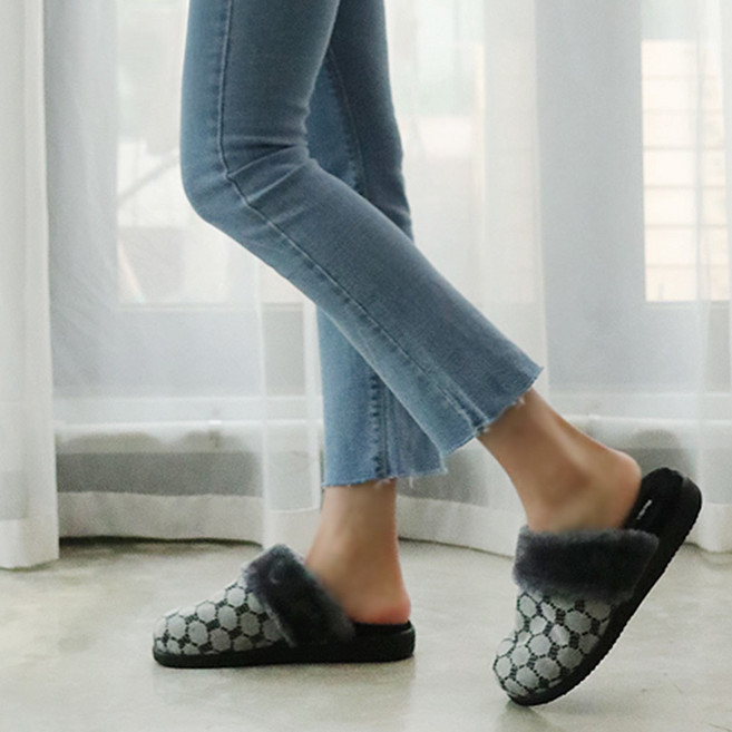 슈벨 여성용 겨울 방한 슬리퍼