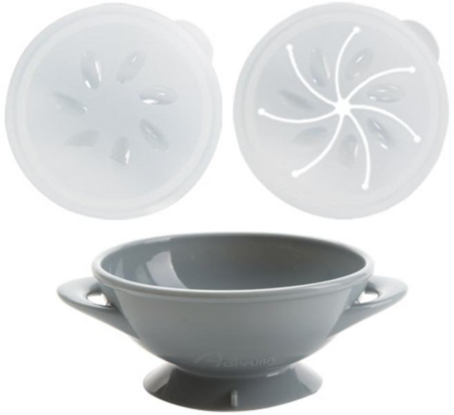 아가프라 흡착 멀티 식기세트, 그레이, 1세트, 흡착식기+이유식뚜껑+스낵컵뚜껑