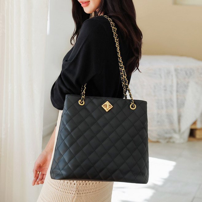 프롬헤븐 베이직퀼 퀼팅엠보 숄더백