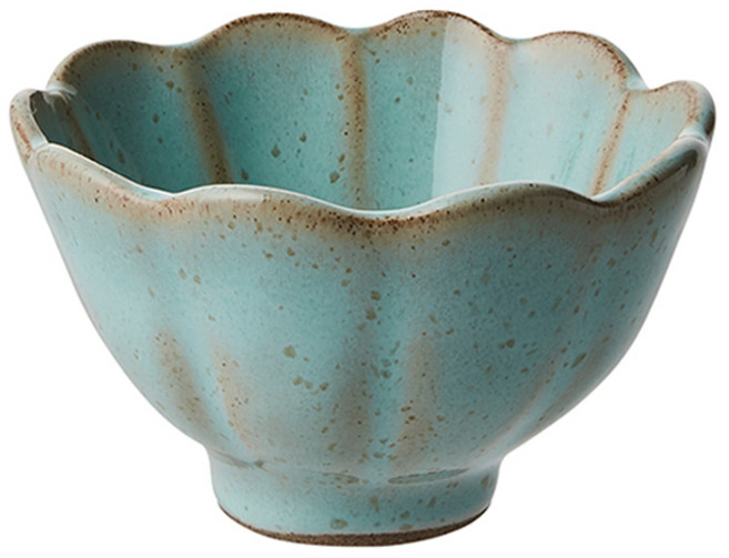 VBCCASA 폰다코 스칼롭 디저트 볼 11cm 10270-11FA, 아쿠아, 1개