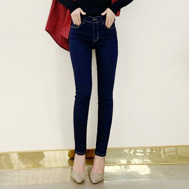 오키진 여성용 감각스판기모청바지