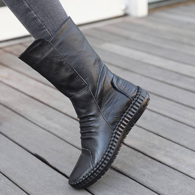 J SHOE 毛絨內裡天然皮革Bayon靴