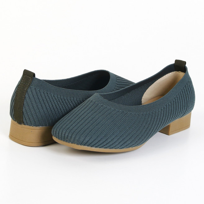 잠비 여성용 어텀 니트 플랫 슈즈 2.5cm