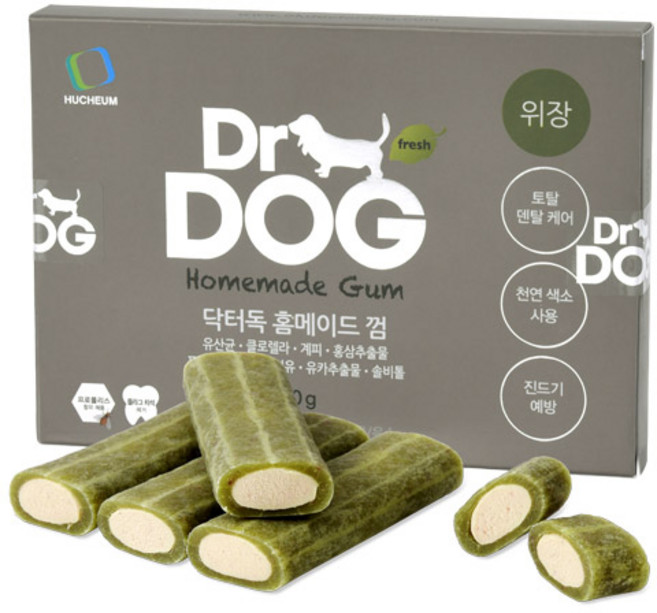 닥터독 강아지 위장 덴탈껌, 소화기능 개선, 150g, 1개