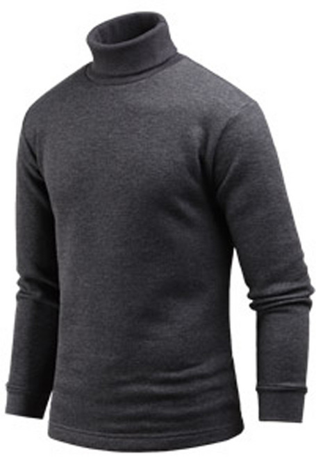 다꾸앙 남성용 추위타파 기모 목폴라 티셔츠 B08K9 tn1613