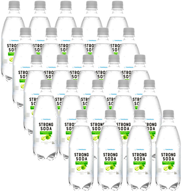 토모마스 스트롱소다 청사과향, 500ml, 24개