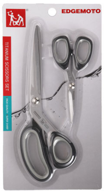 에찌모토 실버티타늄 가위 2종, 혼합색상, 1세트