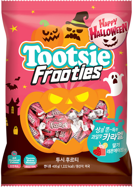 투시 후르티 딸기레몬에이드 맛 캔디 130p, 1개, 400g