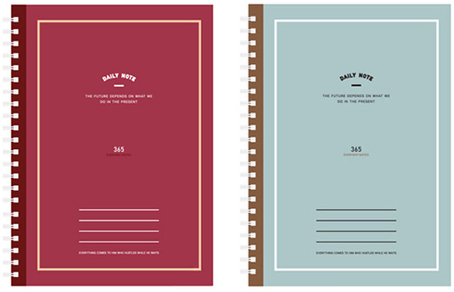 희망노트 5000 스프링노트(대), 랜덤 발송, 2개