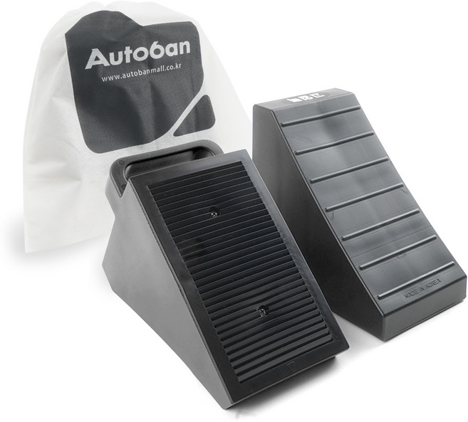 오토반 차량용 고임목 BK 2p + 부직포가방, 1세트