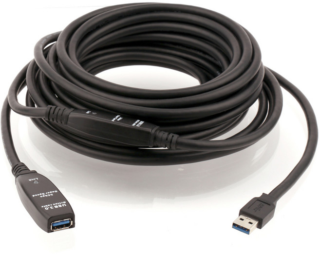 넥스트유 USB3.0 리피터 연장 케이블 NEXT-USB10U3, 1개, 10m